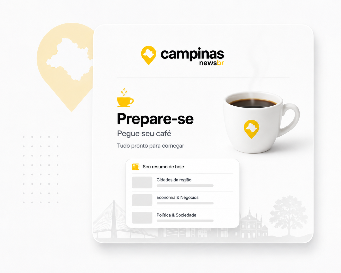 Prepare um café e leia a newsletter